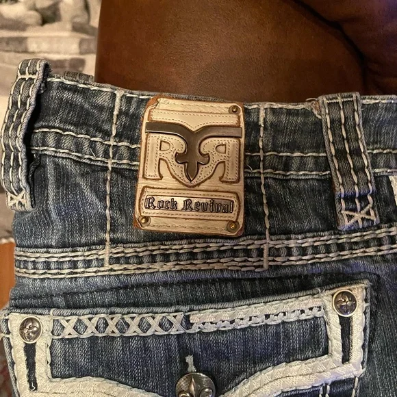 Rock Revival Dark Blue Slim Jeans great condition - Picture 5 of 6